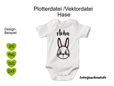 Plotterdatei Vektordatei Hase